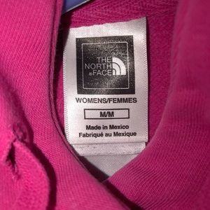 Womens north face pink sweatshirt Medium